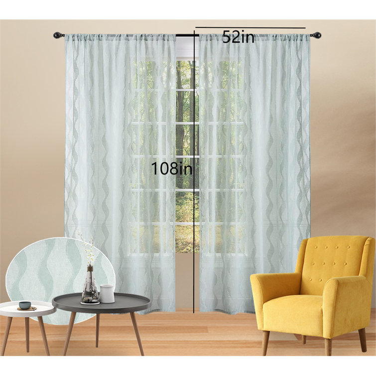 Frifoho Polyester Sheer Curtains / Drapes Pair Wayfair Canada